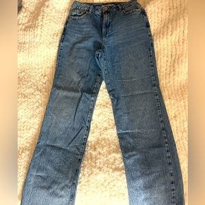 Garage 90’s straight, dark wash jeans, size: 26